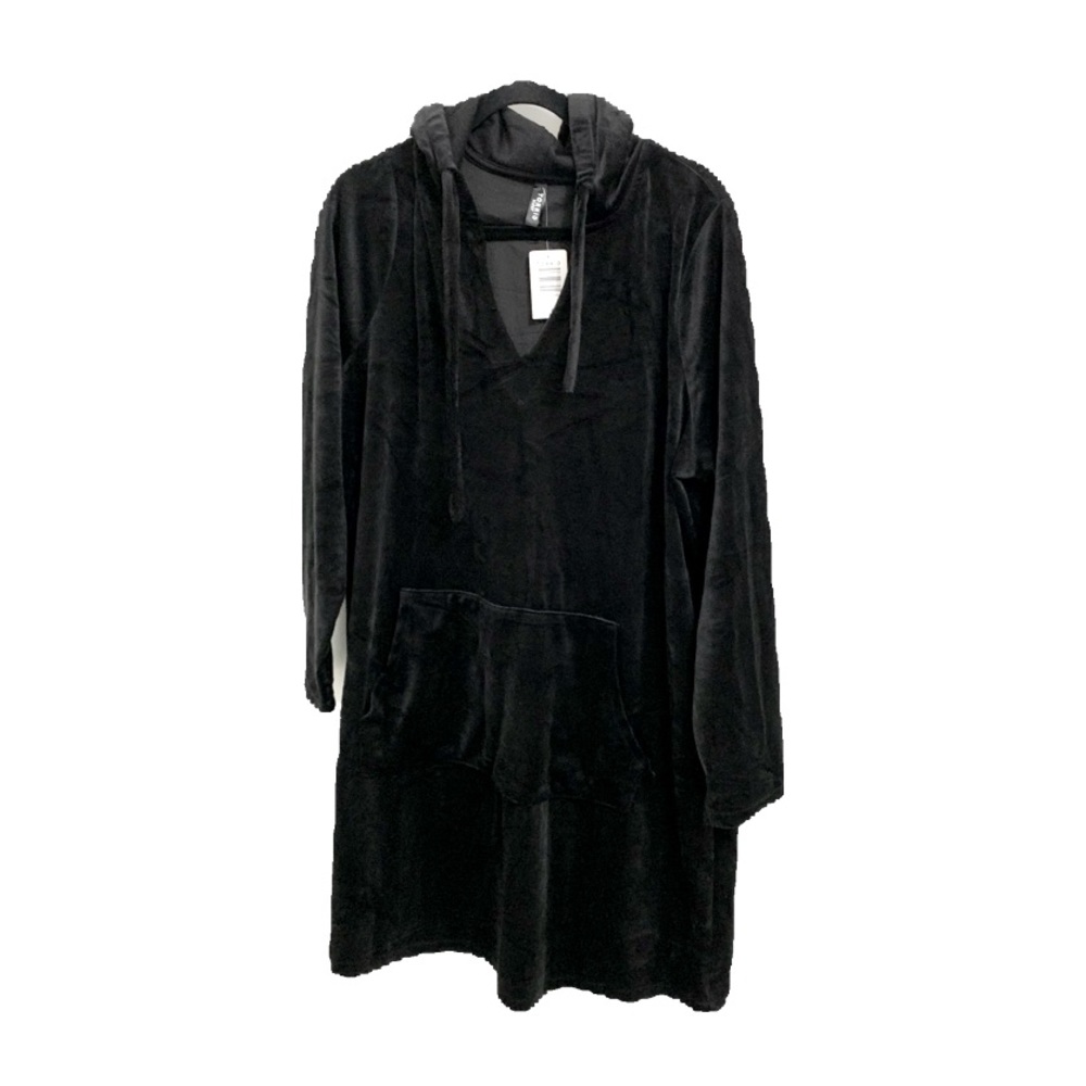 Torrid Velour Hood Long Sleeve Mini Lounge Dress Has Pockets - 2X - 18/20 NEW